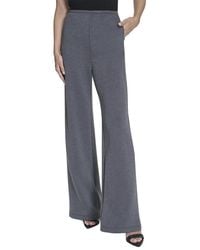 Halston - Wide Leg Mélange Pant - Lyst