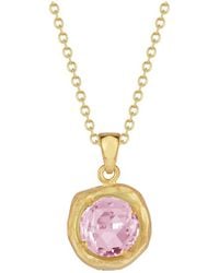 Reiss - 14k 1.80 Ct. Tw. Rose Quartz Necklace - Lyst
