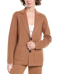 InCashmere - In2 By Seamed Cashmere-Blend Blazer - Lyst