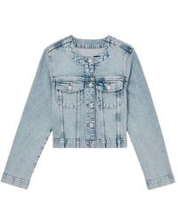 Reiss - Medora Denim Jacket - Lyst