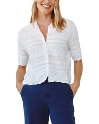 Bella Dahl - Button-Down Wool-Blend Sweater - Lyst