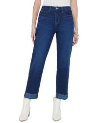 L'Agence - Maribel High-Rise Straight Cuff Jean - Lyst
