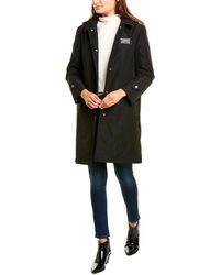 Burberry Detachable Memory Taffeta Car Coat - Black
