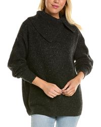 Autumn Cashmere - Oversized Split Neck Tunic Cashmere Sweater - Lyst