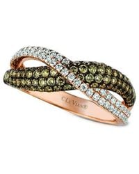 Le Vian - Gladiator 14K Rose 1.09 Ct. Tw. Diamond Half-Eternity Ring - Lyst