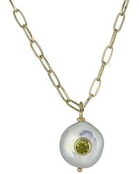 Rachel Reinhardt Jewelry - 14K Plated Peridot 15Mm Necklace - Lyst