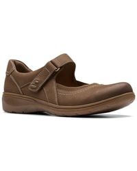 Clarks - Carleigh Madi Round Toe Mary Jane Flats - Lyst