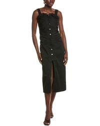 Gracia - Gathered Midi Dress - Lyst