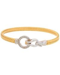 Meshmerise - 18k Rose Gold Vermeil 0.15 Ct. Tw. Diamond Mesh Bangle - Lyst