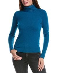 Forte - Chunky Trim Turtleneck Cashmere Sweater - Lyst