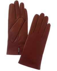 Sofiacashmere - Sofiacashmere Classic Cashmere-Lined Nappa Leather Gloves - Lyst