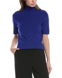 Anne Klein - Half Sleeve Turtleneck Sweater - Lyst