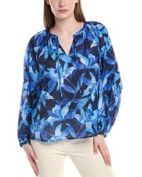 Tommy Bahama - Seaside Brights Silk-Blend Peasant Blouse - Lyst