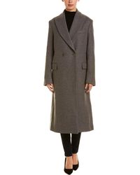 Stella McCartney Double-breasted Wool Coat - Gray