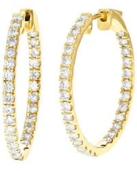 Amairah - 1.00 Ct. Tw. Lab-Grown Diamond Hoops - Lyst