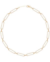 Gabi Rielle - Sparkle-drenched 14k Over Silver Cz Link Necklace - Lyst