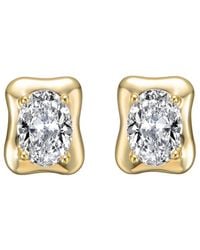 Genevive Jewelry - 14K Diamond Cz Earrings - Lyst
