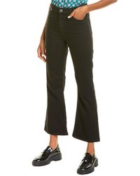 Sandro Rudolphe High-rise Black Flare Leg Jean