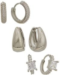 Rebecca Minkoff - 14K Plated Cz Earring Set - Lyst
