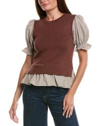 Nanette Lepore - Mixed Media Top - Lyst