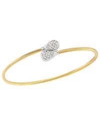 Reiss - 14K 0.18 Ct. Tw Diamond Wire Bangle - Lyst