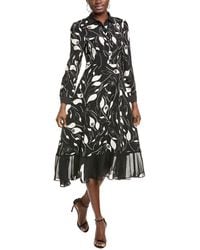 Gracia - Button Front Midi Dress - Lyst