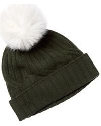 Hannah Rose - Wide Cable Cashmere Hat - Lyst