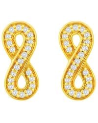 Suzy Levian - 14k 0.10 Ct. Tw. Diamond Infinity Studs - Lyst
