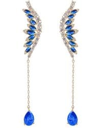 Eye Candy LA - Luxe Collection Cz Angel Wing Earrings - Lyst