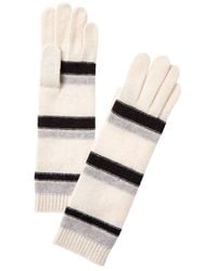 Portolano - Striped Cashmere Gloves - Lyst