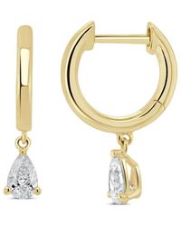 Sabrina Designs - 14k 0.47 Ct. Tw. Diamond Drop Huggie Earrings - Lyst