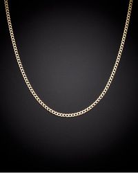 Italian Gold - 14k Curb Chain Miami Link Necklace - Lyst