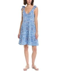 Stella Parker - Bow Shoulder Tiered Mini Dress - Lyst