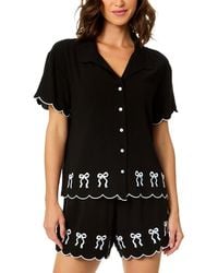 Cece - Scalloped Embroidery Shirt - Lyst
