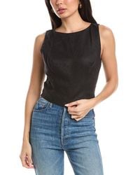 Femme Society - Sleeveless Linen Top - Lyst
