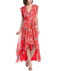 Eliza J - Sleeveless Printed Midi Dress - Lyst