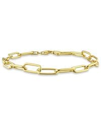 Italian Silver - Paperclip Chain Bracelet - Lyst