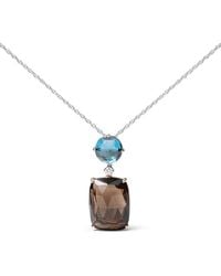 Haus of Brilliance - 18K & Rose 23.Ct. Tw. Diamond & Quartz, Topaz Pendant Necklace - Lyst