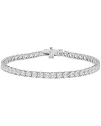 Lab Grown Diamonds - 14K 15.00 Ct. Tw. Lab-Grown Diamond Tennis Bracelet - Lyst