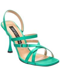 Sergio Rossi - Slingback 100 Satin Sandal - Lyst