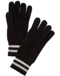 Phenix - Double Stripe Cuff Cashmere Touch Tech Gloves - Lyst