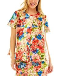 Sara Campbell - Print Trapeze Jacket - Lyst