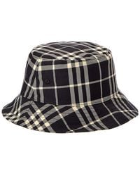 Burberry - Check Bucket Hat - Lyst