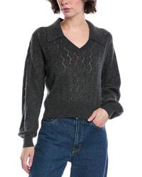 Design History - Tilly Wool-blend Polo Sweater - Lyst