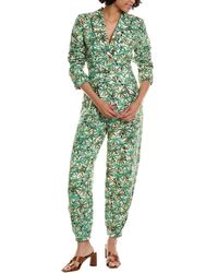 FARM Rio - Toucans Blazer Linen Jumpsuit - Lyst