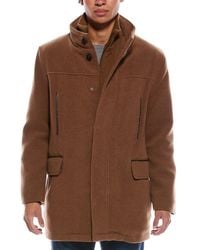 Cole Haan - Wool-Blend Car Coat - Lyst