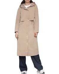 Avec Les Filles - Hooded Maxi Rain Coat - Lyst