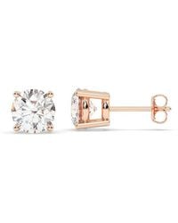Lab Grown Diamonds - 14K Rose 6.00 Ct. Tw. Lab-Grown Diamond Earrings - Lyst