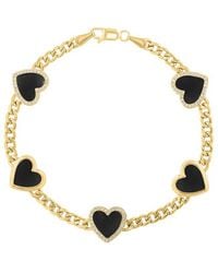 Effy Fine Jewelry - 14K 4.66 Ct. Tw. Diamond & Onyx Bracelet - Lyst