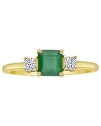 Forever Creations USA Inc. - Forever Creations 14K 0.80 Ct. Tw. Diamond & Emerald Ring - Lyst